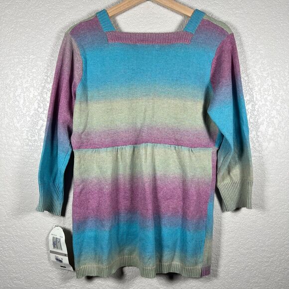 Art and Soul Rainbow Hippie Cardigan Sweater Womens Medium Retro New - Picture 7 of 9